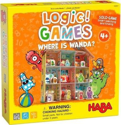 Lojë logjike Haba Where is Wanda, 60 detyra, 4+