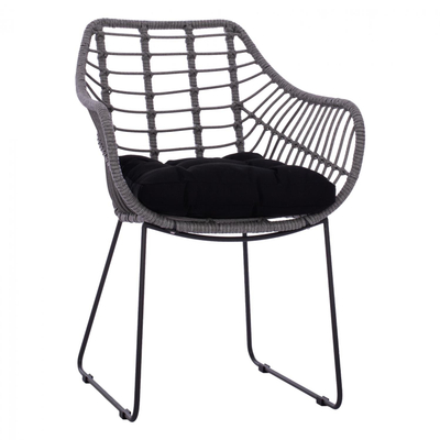 Kolltuk Radia wicker + skelet metal 60×62×84 cm (HM5300.20)