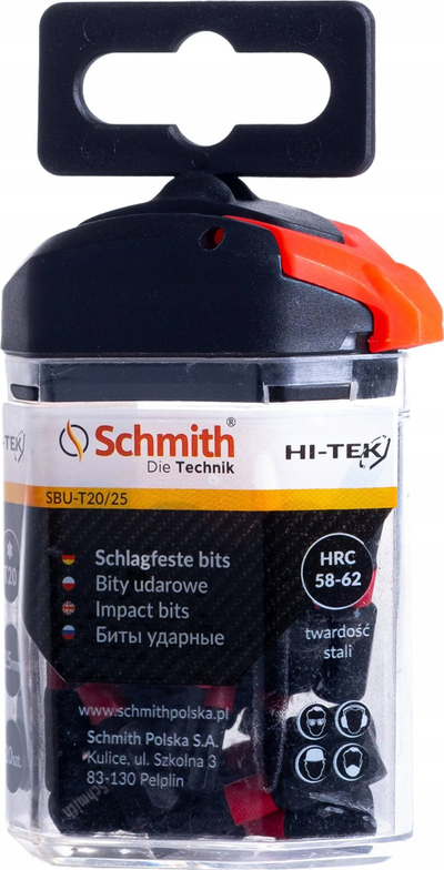 Bit goditës Schmith SBU T20, Torx, 25mm, i zi