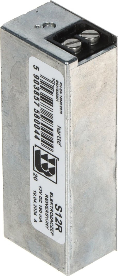 Elektroshtresë dere Yotogi S12R, 12V DC fail safe, metalike, ngjyrë çeliku