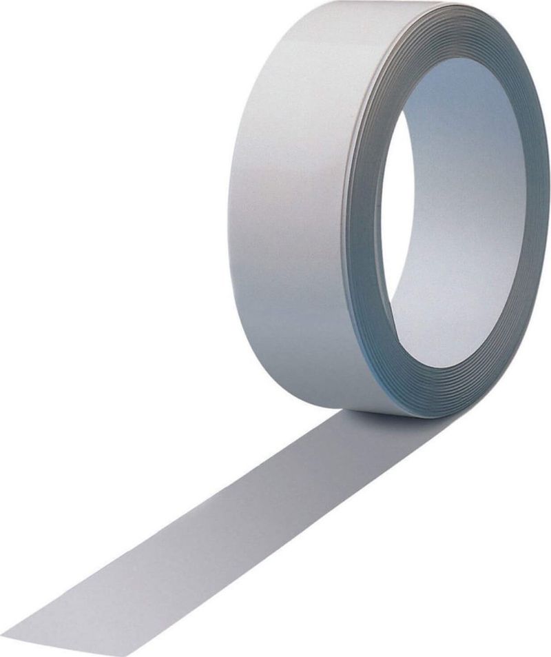 Shirit magnetik vetëngjitës, 5 m, për mur, i bardhë
