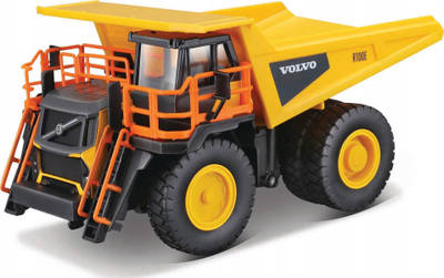Loje me kamion Bburago Volvo R100E, diecast, shkallë 1:60, i verdhë