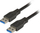 Kabllo EFB USB-A - USB-A, 1m, e zezë