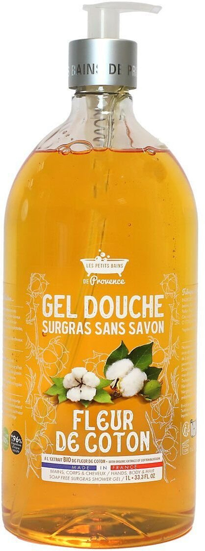 Xhel dushi Les Petits Bains De Provence Fleur de Coton, pa sapun, 1L