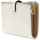 Portofol GUESS Laurel II SLG Double Zip Organizer, me dy zinxhirë, për karta dhe para, krem