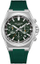 Orë dore Lee Cooper LC08304.355, 43mm, mekanizëm me bateri, rrip jeshil