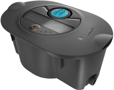 Spërkatës uji Gardena AquaPrecise Circular, deri 10m, me panel dielli, i zi