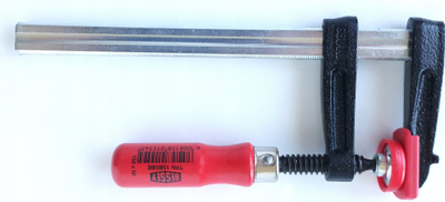 Shtrëngus vidhos Bessey TPN15B5BE, hapje 150mm, thellësi 50mm, me dorezë të kuqe