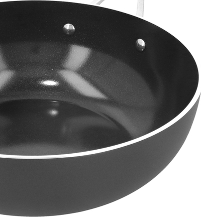 Wok Demeyere Alu Industry 3, 28cm, veshje Ceraforce, argjent