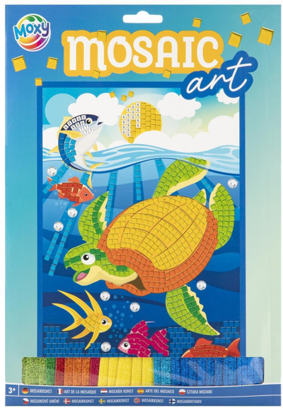 Set mozaiku Moxy Mosaic Art, për fëmijë 3+, shumëngjyrësh