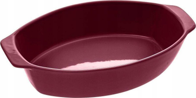 Enë ovale pjekjeje 5five Simply Smart Ceramic Heat-Resistant Dish, qeramike, rezistente ndaj nxehtësisë, burgundy