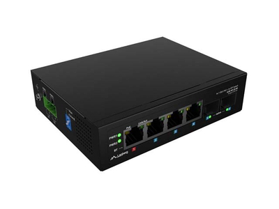 Switch industrial LANBERG ILGE-4P-2S-90, 4x PoE Gigabit, 2x SFP, i zi