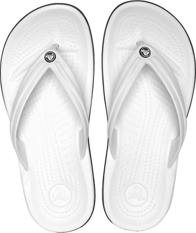 Sandaleta plazhi Crocs Crocband Flip 11033, Croslite, të bardha