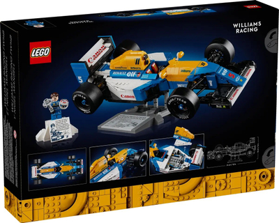 Set ndërtimi LEGO Icons Williams Racing FW14B Nigel Mansell 10353, model ekspozimi, për të rritur, shumëngjyrësh