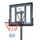 Kosh basketbolli Nils Extreme ZDK321, lartësia i rregullueshëm 150 305 cm, diametri i unazës 45 cm, i zi