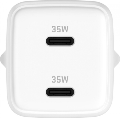 Karikues muri VOLT USB C GaN, 35W, 2x USB C 18W, i bardhë