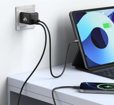 Karikues iPEAX GaN 35W, USB-C + USB-A, I zi