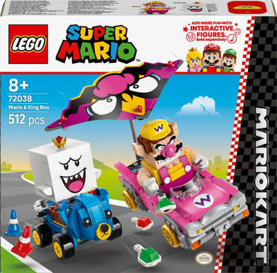 Set lojërash LEGO Super Mario Wario dhe King Boo, figurina interaktive, shumëngjyrësh