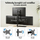 Mbajtëse për monitorë LogiLink Triple, 17"-32", çelik, e zezë