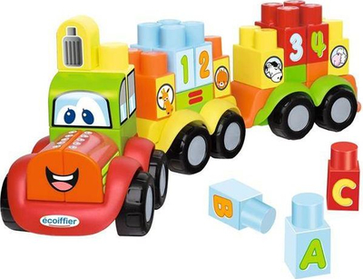 Играчка камион Екофиер 7779, со градежни блокчиња, едукативен, шарен