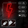 Lampë murale dekorative TelForceOne Forever Light, LED, formë rrufeje, e kuqe