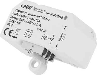 Aktuator ndezje dhe matje energjie HomeMatic IP, 16A, për montim të fshehtë