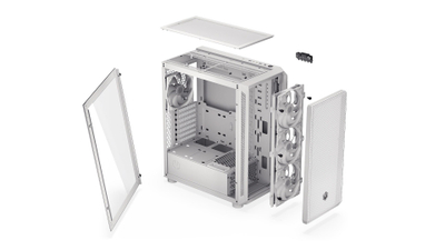 Korpi për PC EY2A018 Arx 500, ATX, ARGB, i bardhë
