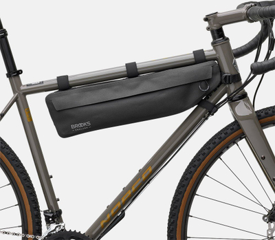 Çantë kornize biçiklete Brooks Scape Frame Bag, 3L, e papërshkueshme nga uji, e zezë