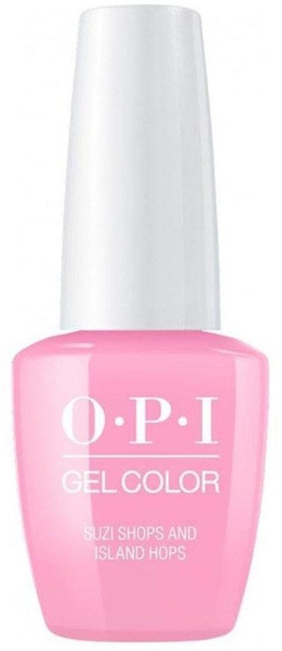 Полу-траен лак за нокти OPI Gel Color Suzi Shops and Island Hops, 15ml, светло розова