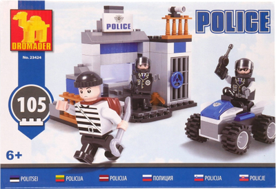 Lodër blloqe Dromader Police Blocks 23424, 105 pjesë, 6+, shumëngjyrëshe