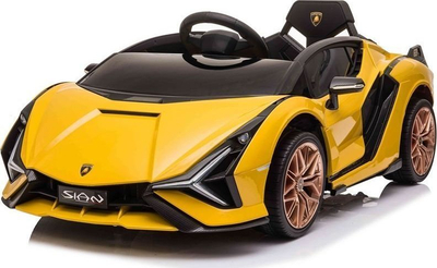 Електрична кола за деца Inna Lamborghini Sian, 110x58x32cm, 16kg, жолта
