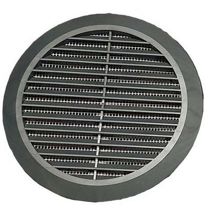 Grilë ventilimi Awenta T32GR Classic, fi125, plastike, grafit