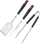 Set veglash barbeque Adler AD 6727, 4 pjesë, çelik inox, me kuti, i zi