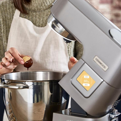 Mikser planetar Kenwood KWL90.124SI Titanium Chef Patissier XL, 7L, 1400W, gri