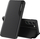 Mbulesë telefoni Hurtel Eco Leather View Case për Samsung Galaxy S23 Plus, me stand, e zezë