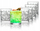 Set gotash RCR Crystal Tattoo Tumbler, 6 copa, kristal, transparente