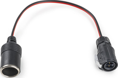 Kabllo lidhëse B&amp;W Energy Case, prizë makine 12V, standard, e zezë