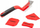 Set shpatullash Forsage F-52621, për silikon dhe sealant, shumëngjyrëshe