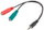 Kabllo e zezë Lanberg Jack 3.5mm - Jack 3.5mm x2, 0.2m