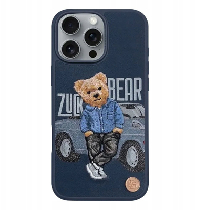 Këllëf telefoni Zuck Bear San Francisco Fortune Bay Area Player, për iPhone 16, polikarbonat dhe TPU, shumëngjyrësh
