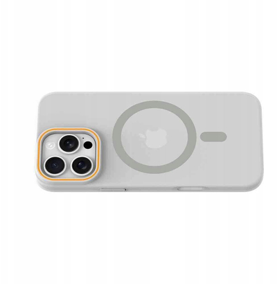 Mbrotjëse telefoni Case GO ORANGE për Samsung Galaxy A26, përputhet me MagSafe, transparente