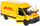 Autobus lodër Kinsmart Mercedes Benz Sprinter DHL, 12 cm, 1:36, metalik i verdhë