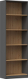 Raft librash Topeshop Shelf Unit R60, 60x30x182 cm, anthracite dhe artisan oak