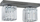 Lampë tavani Spot Light Gallant 2244236, 2x60W E27, gri