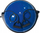 Top balancues Sveltus Bosu Anti-slip, me tuba elastikë, 22cm, blu