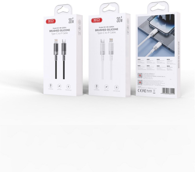 Kabllo USB XO NB-Q282B, Type C në Type C, 1m, 27W, i zi