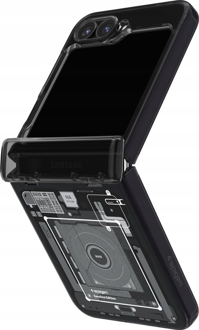 Mbulesë telefoni Spigen Ultra Hybrid Pro Zero One për Samsung Galaxy Z Flip6, transparente