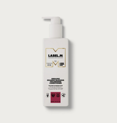 Balsam flokësh Label M Organic Orange Blossom Volumising, për volum, 300ml, i bardhë