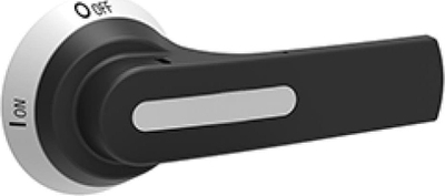 Dorezë lidhëse Lovato GLX61CB, pistol handle 125mm, IP66 IP69K, e zezë