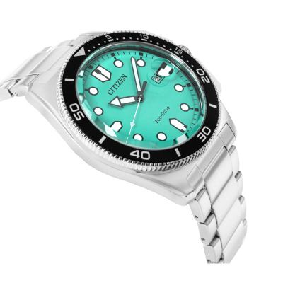 Ore dore Citizen AW1760-81W Marine, Eco-Drive, 100m, me cifërbllat turkeze